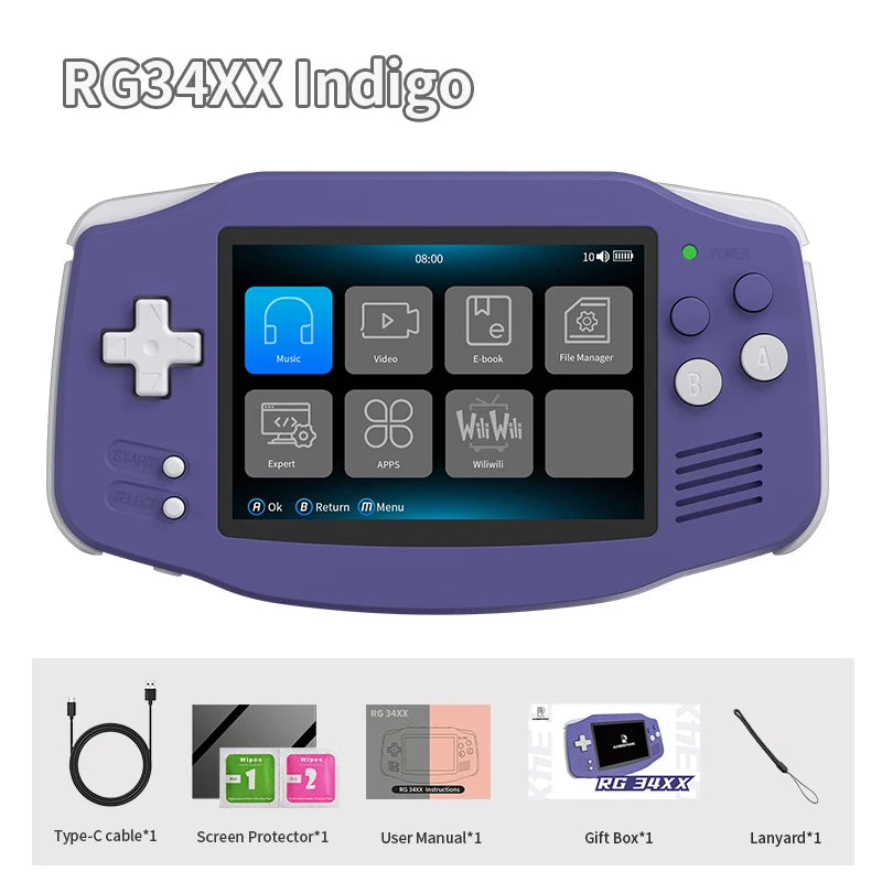 Anbernic RG34XX Retro Handheld Game Console WiFi Bluetooth