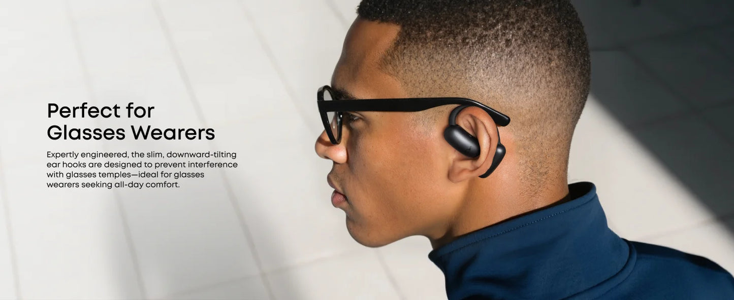 soundcore AeroFit 2 by Anker, Open-Ear Headphones, Real-Time Translation Earbuds, 4 Adjustable Positions (Refurbished)