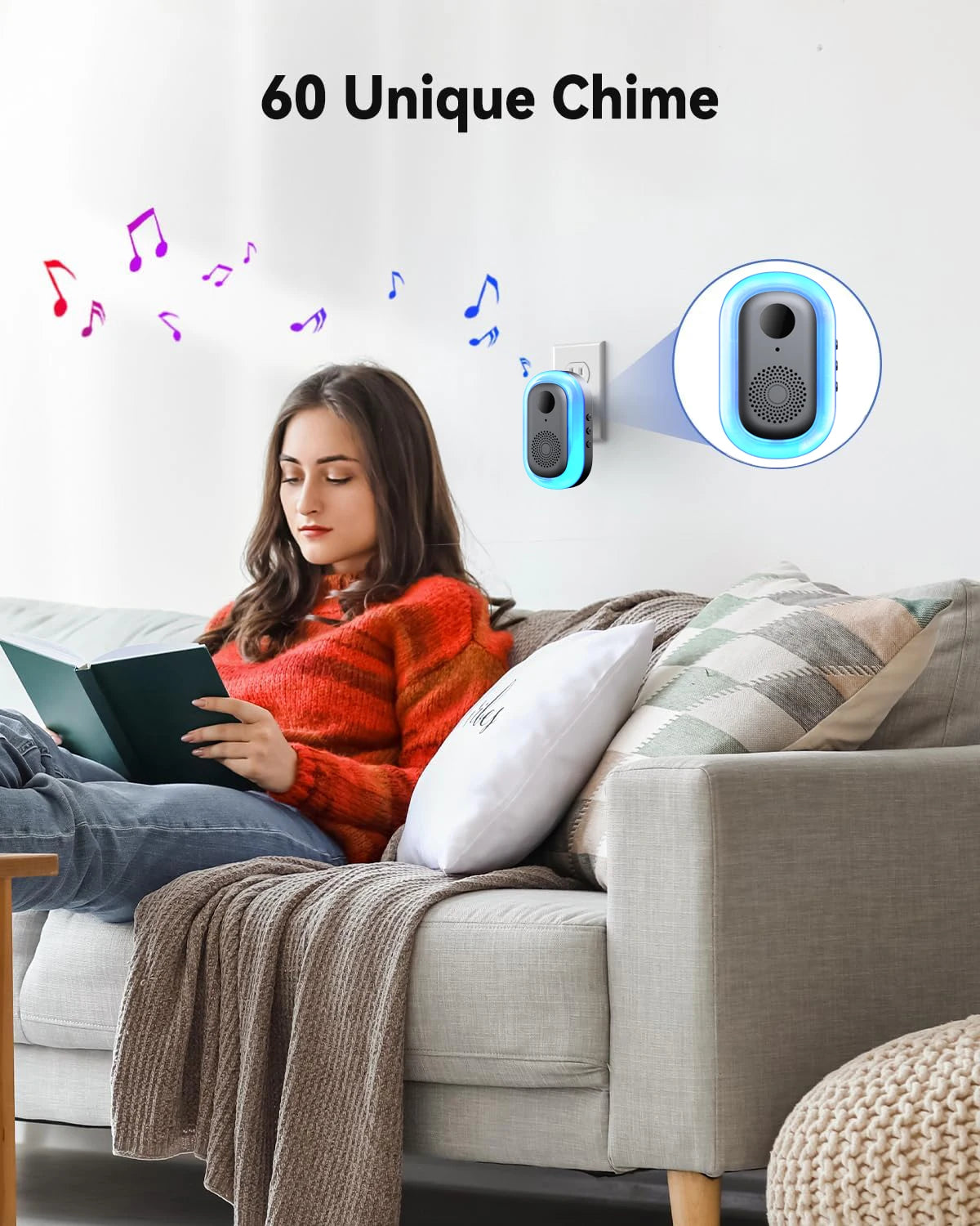 Wireless Smart Video Doorbell, Doorbell Camera, Home Security WiFi Doorbell Camera, PIR Motion Doorbell, Intelligent Package Detection,Elderly And Pets Safety Surveillance Camera Suitable Apartment/ Indoor/ Outdoor Security
