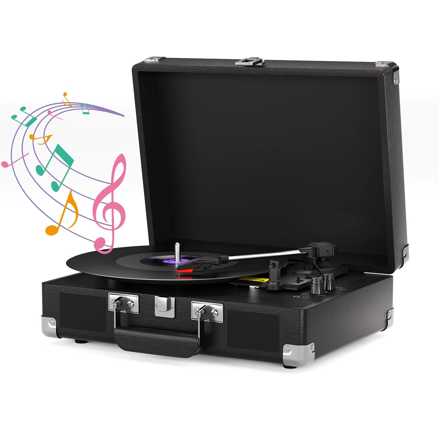 Maio 3 Speed Record Player Built In Stereo Headphone Jack