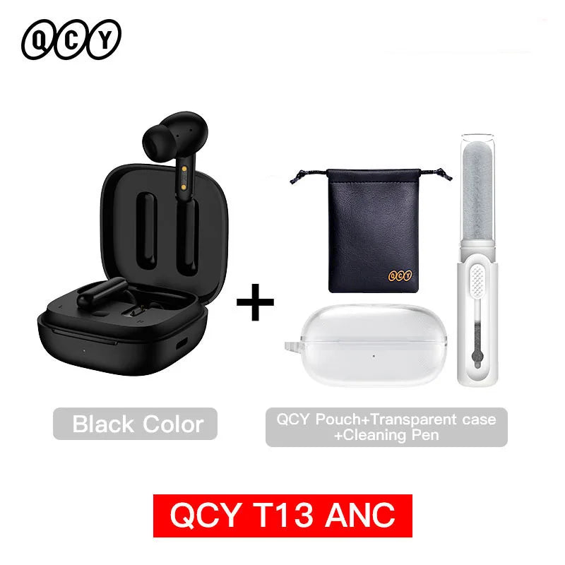 QCY T13 ANC Wireless Earphones Bluetooth Active Noise Cancelling Headphones