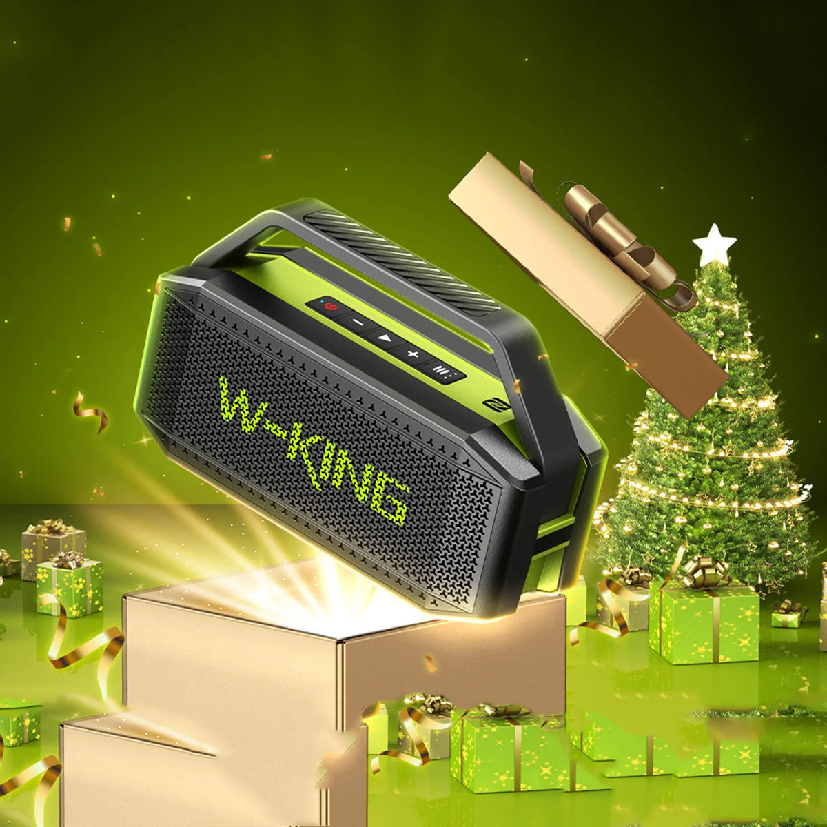 W-King D9-1 Portable Bluetooth Speaker With Waterproof Design And Bass
