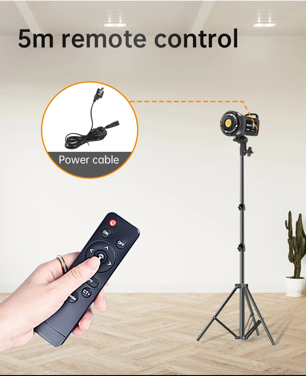 Bowens Video Studio Kit 90/135W 220V Photography Light Dimmable Kit LED Lamp 2m Tripod Flash Studio Lighting 3000-6000K 3 Color