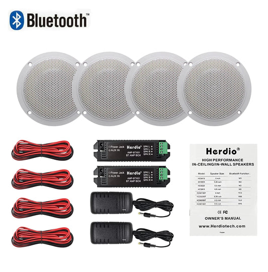 Marine Waterproof Bluetooth Speaker 160W ATV UTV Boat Outdoor