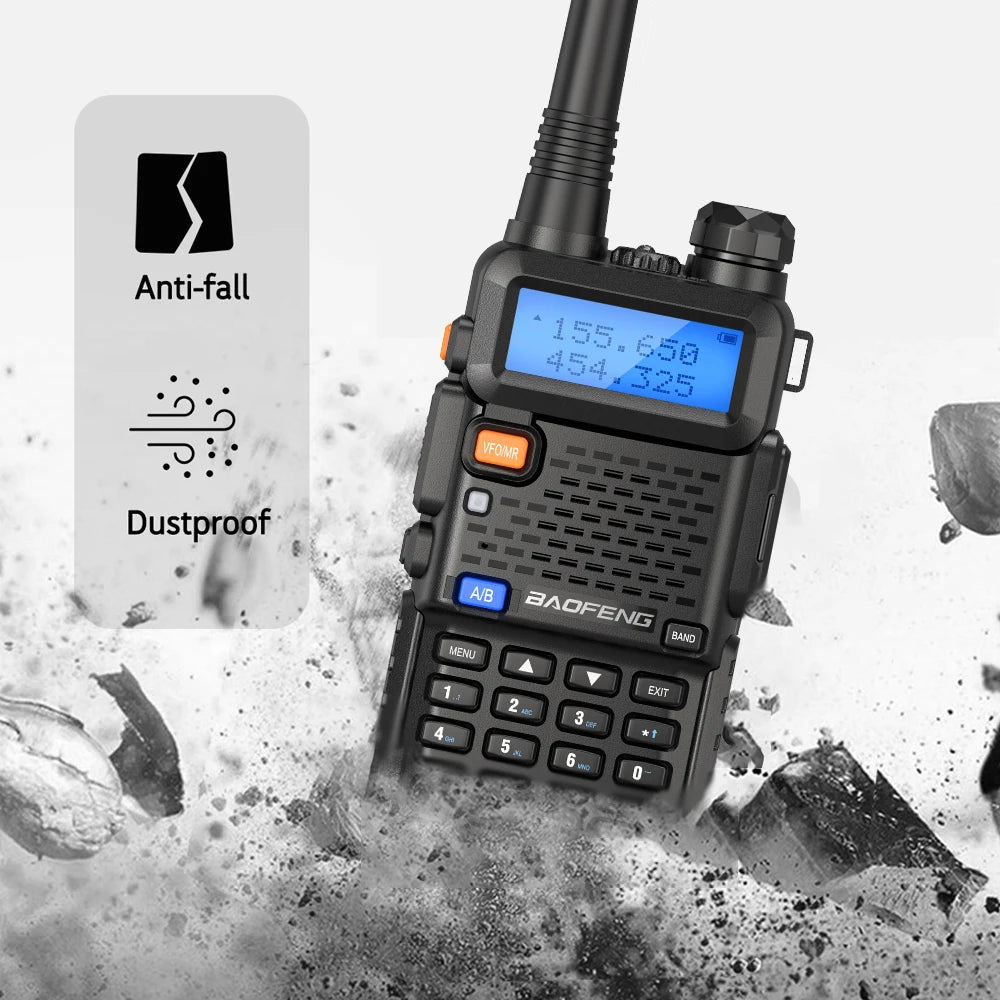 Baofeng UV-5R Dual Band VHF UHF Portable Two-Way Radio Transceiver