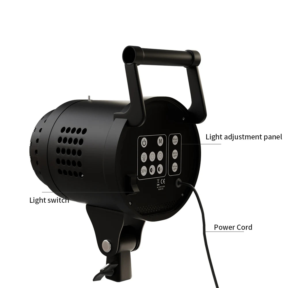 SH 115W LED Video Light With Bowens Mount Studio Lamp