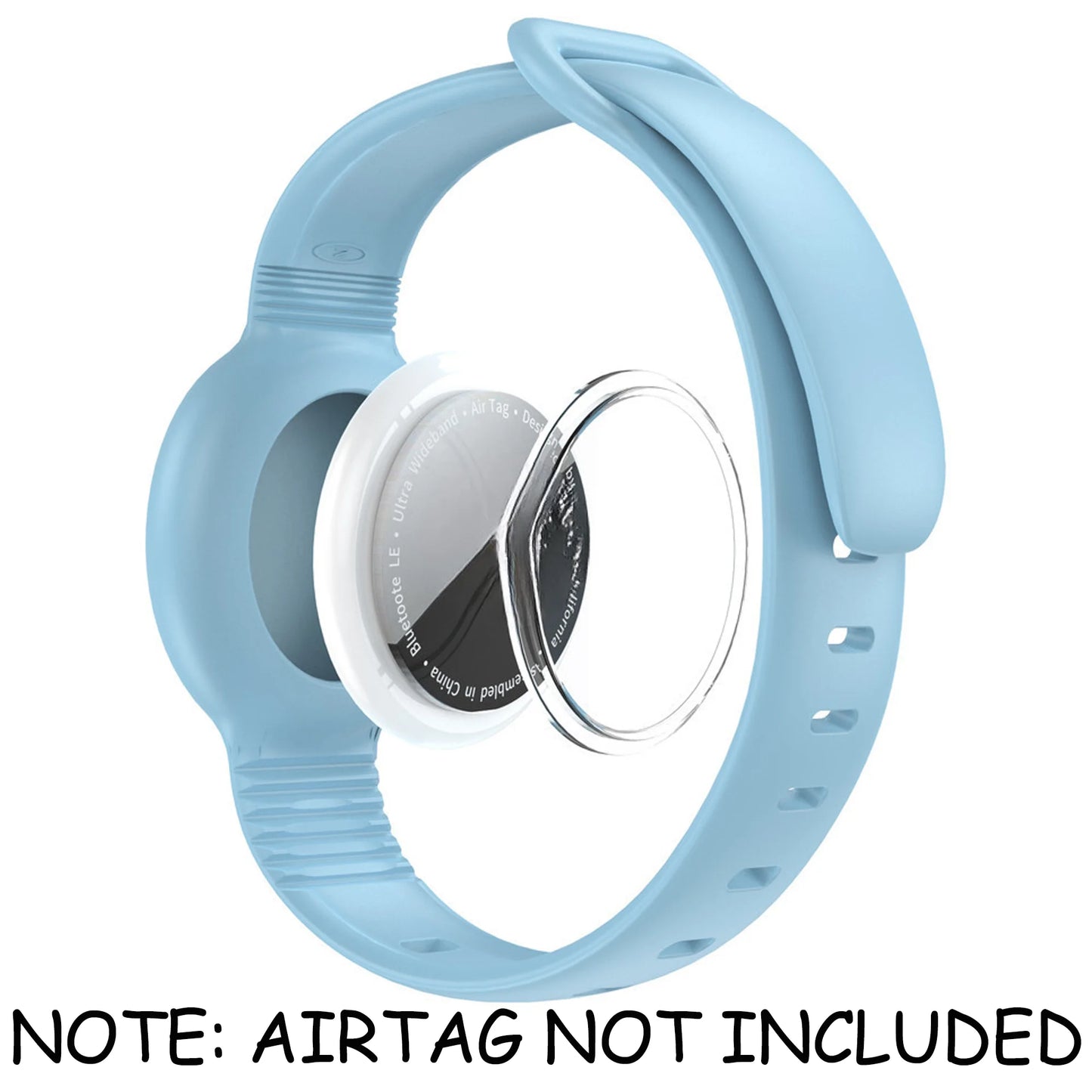 Waterproof Airtag Bracelet for Kids Soft Nylon Hidden Air Tag Wristband Full Cover Lightweight  Band for Toddler Child