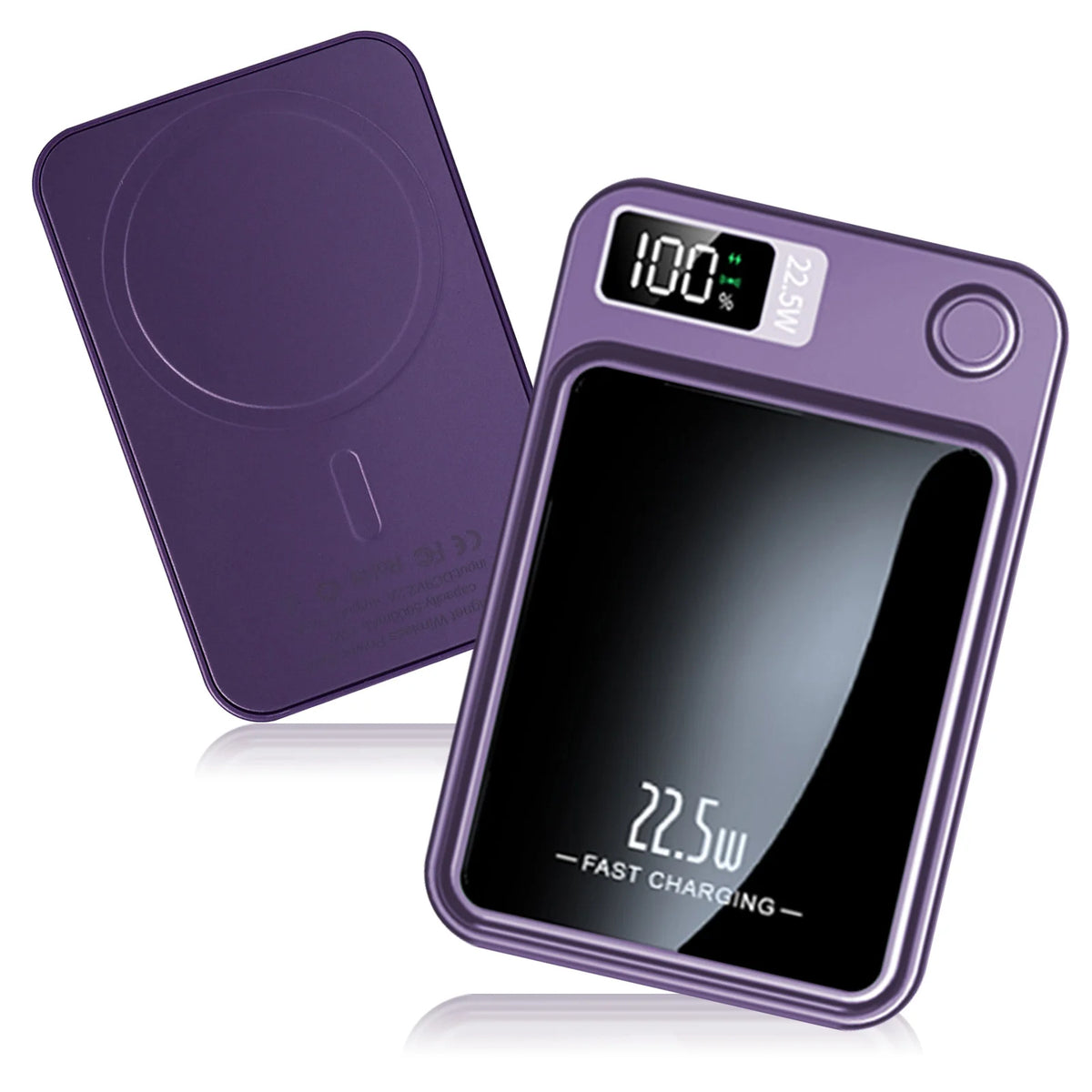 Magnetic Wireless Power Bank With Fast Charging And LED Display