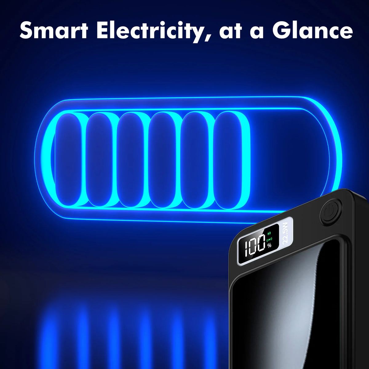 Magnetic Wireless Power Bank With Fast Charging And LED Display