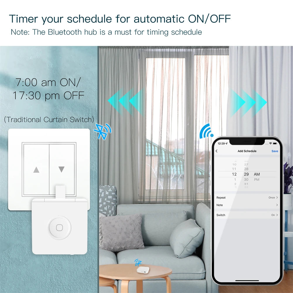 MOES Tuya Smart Bluetooth Fingerbot Switch Button Pusher Smart Life App Voice Control via Alexa, Google Assistant