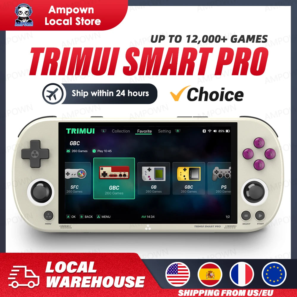 Trimui Smart Pro Handheld Game Console With Linux System