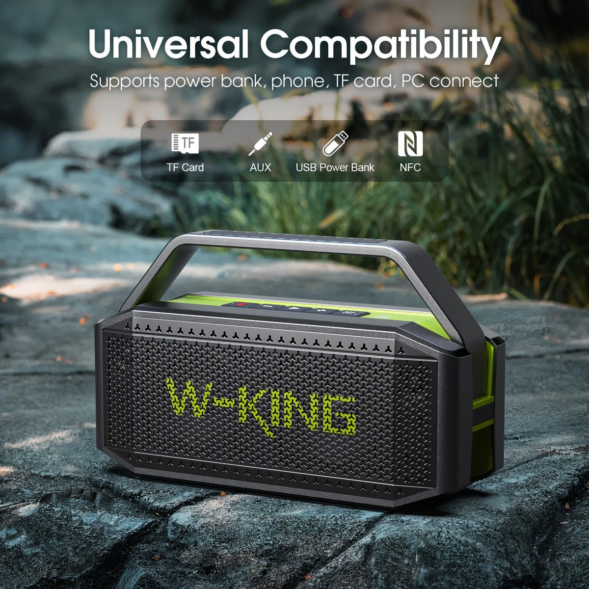 W-King D9-1 Portable Bluetooth Speaker With Waterproof Design And Bass