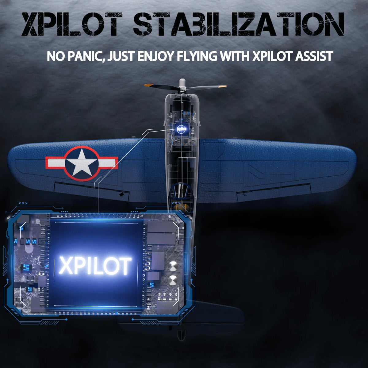 Volantexrc F4U Corsair Brushless Airplane Four Channel Ready To Fly