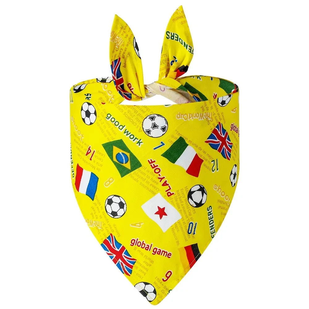 Adjustable Fruit Floral Dog Bandana Soft Washable Scarf