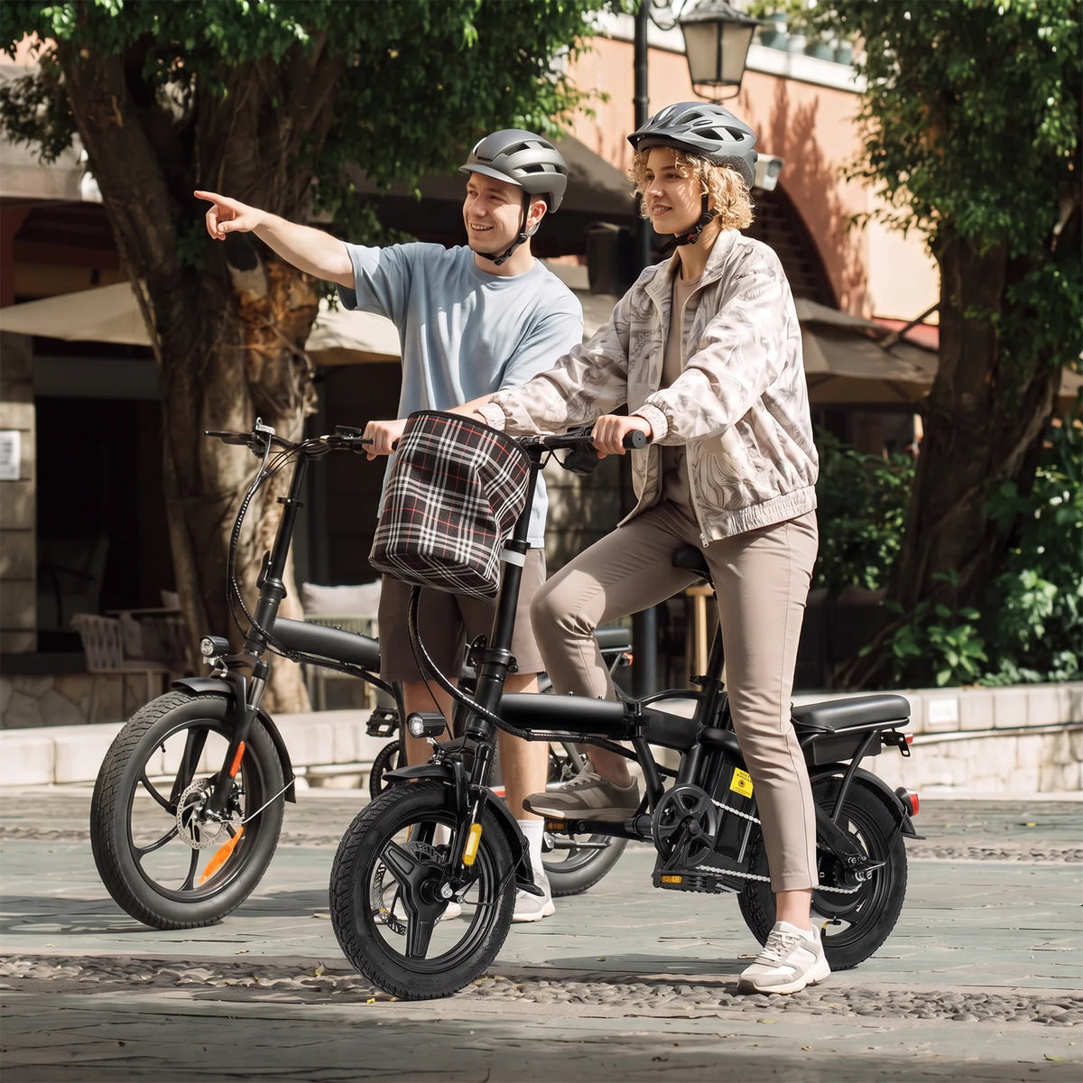 HEZZO T5 Folding Electric Bike For Adults 750W Peak Motor