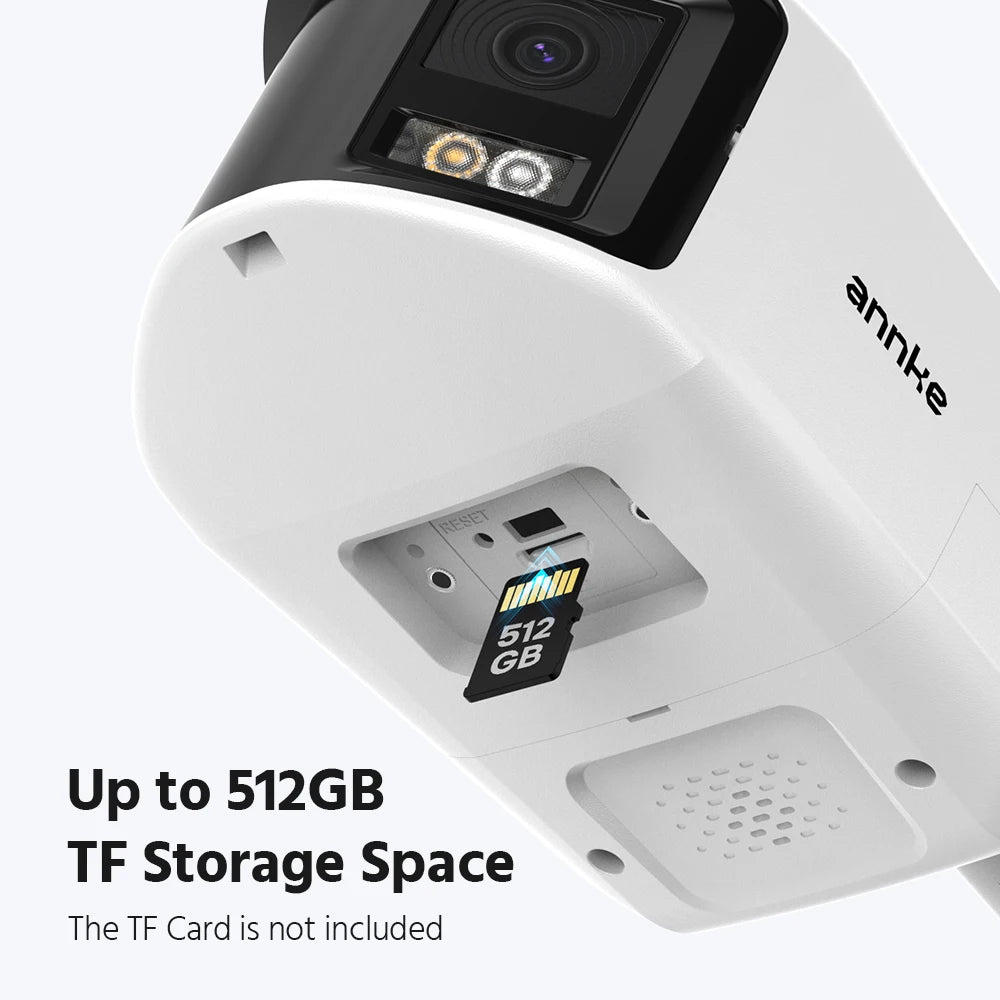 ANNKE Smart Home 180° 8MP/6MP DUO POE Dual Lens Wide View Outdoor Video POE Camera,4K AI Human Detect,8MP Security CCTV Camera
