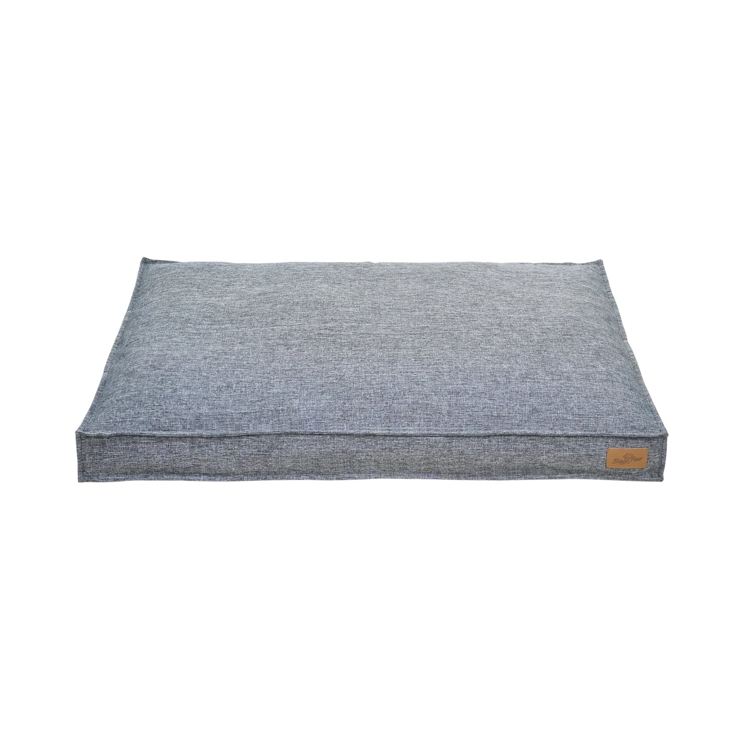 BingoPaw Large Dog Bed Washable: Rectangular Dog Pet Pillow Bed with Linen Cover Foam Base, Waterproof Lining, Cozy Sleep Bed Crate Mattress for Dogs, Kennels