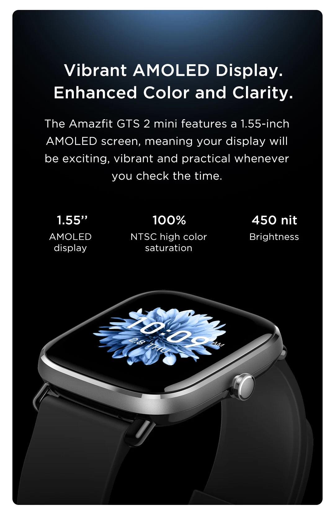 Amazfit GPS Smartwatch With Sports Modes And Sleep Tracking