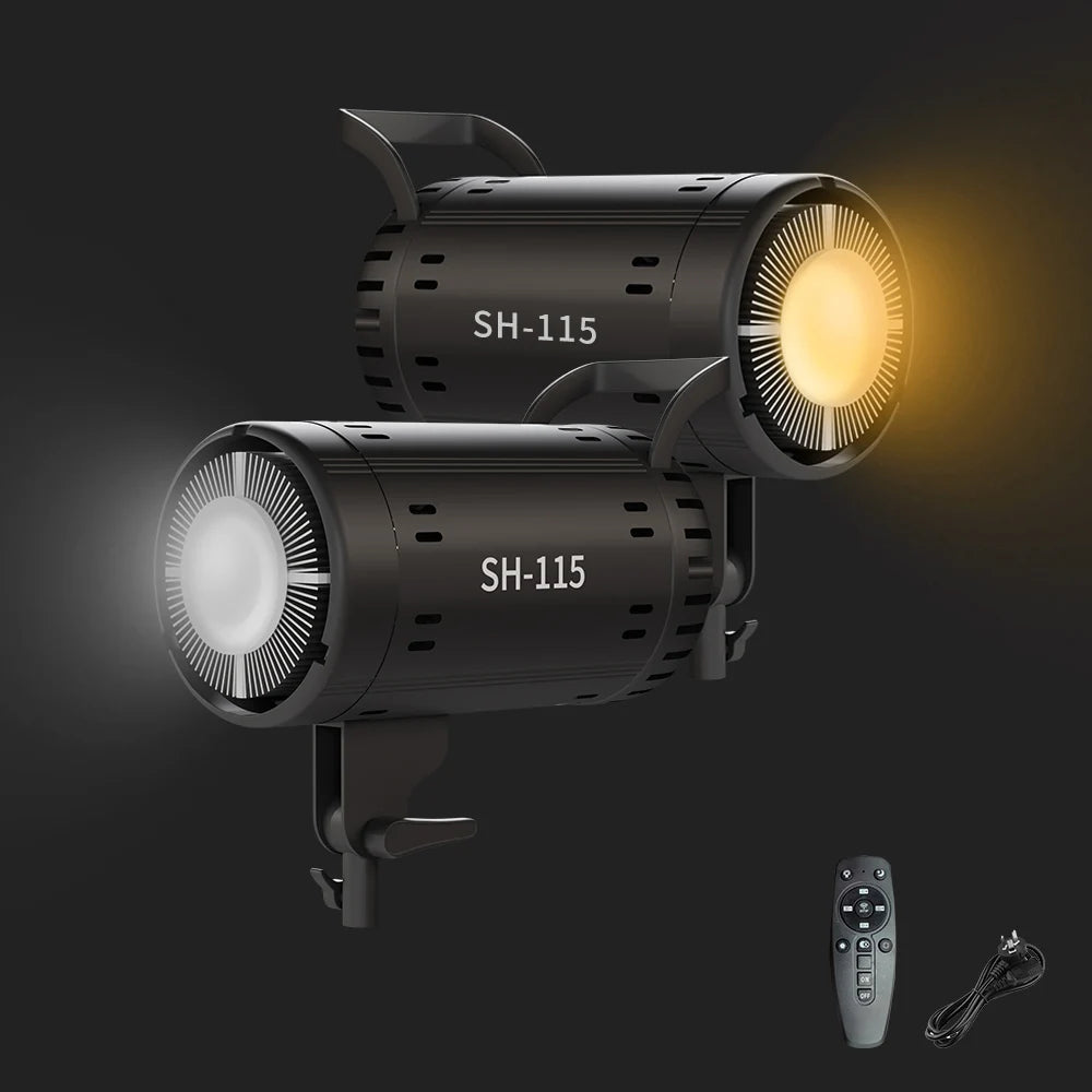 SH 115W LED Video Light With Bowens Mount Studio Lamp