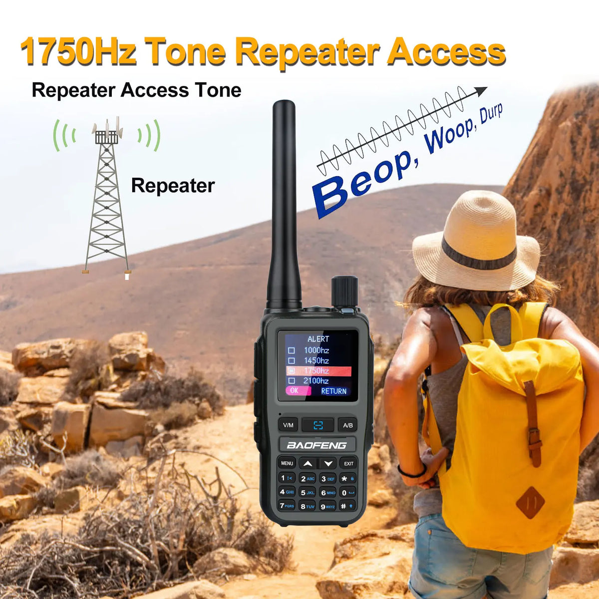 Baofeng UV-5R Dual Band Two-Way Radio With Type-C Charging