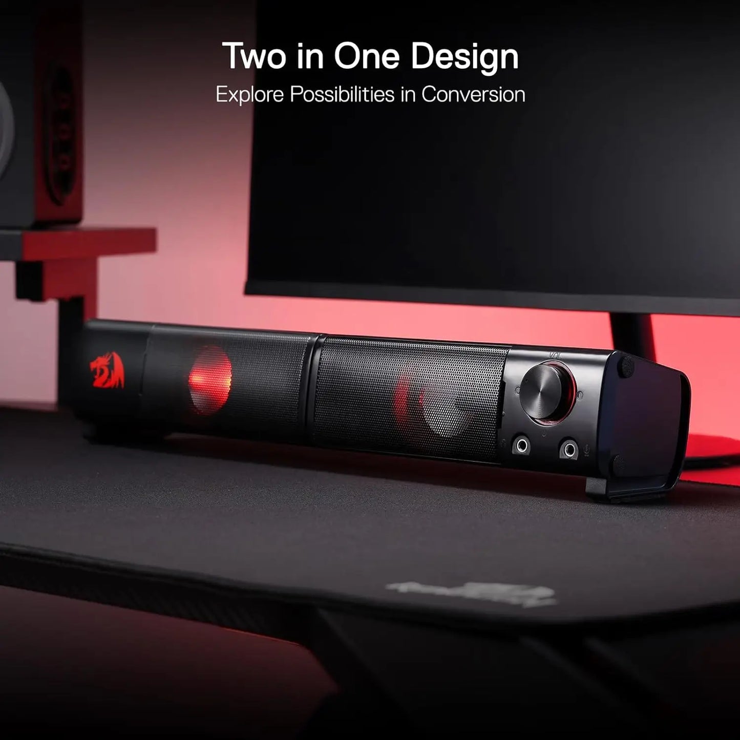 Redragon GS550 2.0 PC Gaming Desktop Stereo Speakers