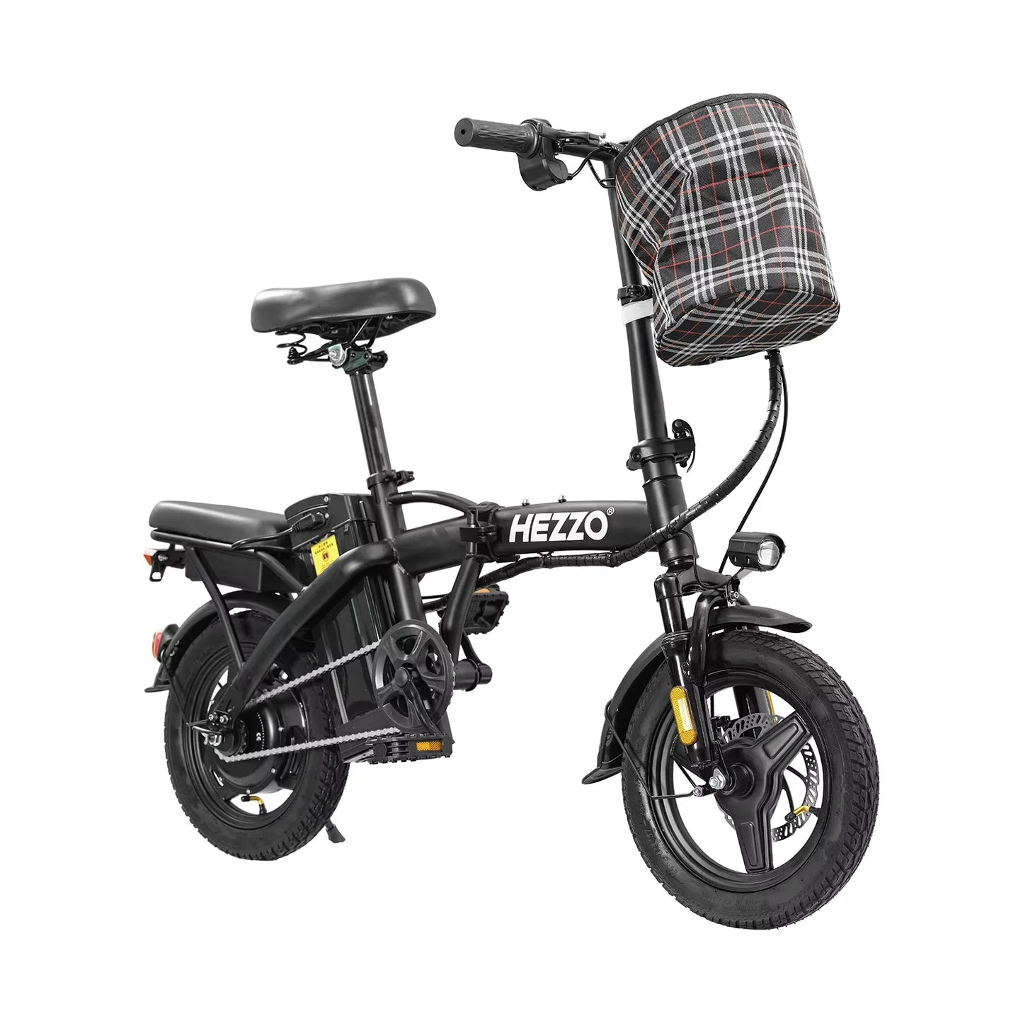 T5 Lightweight Folding Electric Bike for Adults 48V 750W Peak Power 20MPH 18-22 Miles Range 14Inch Disc Brake Commuter E-bike