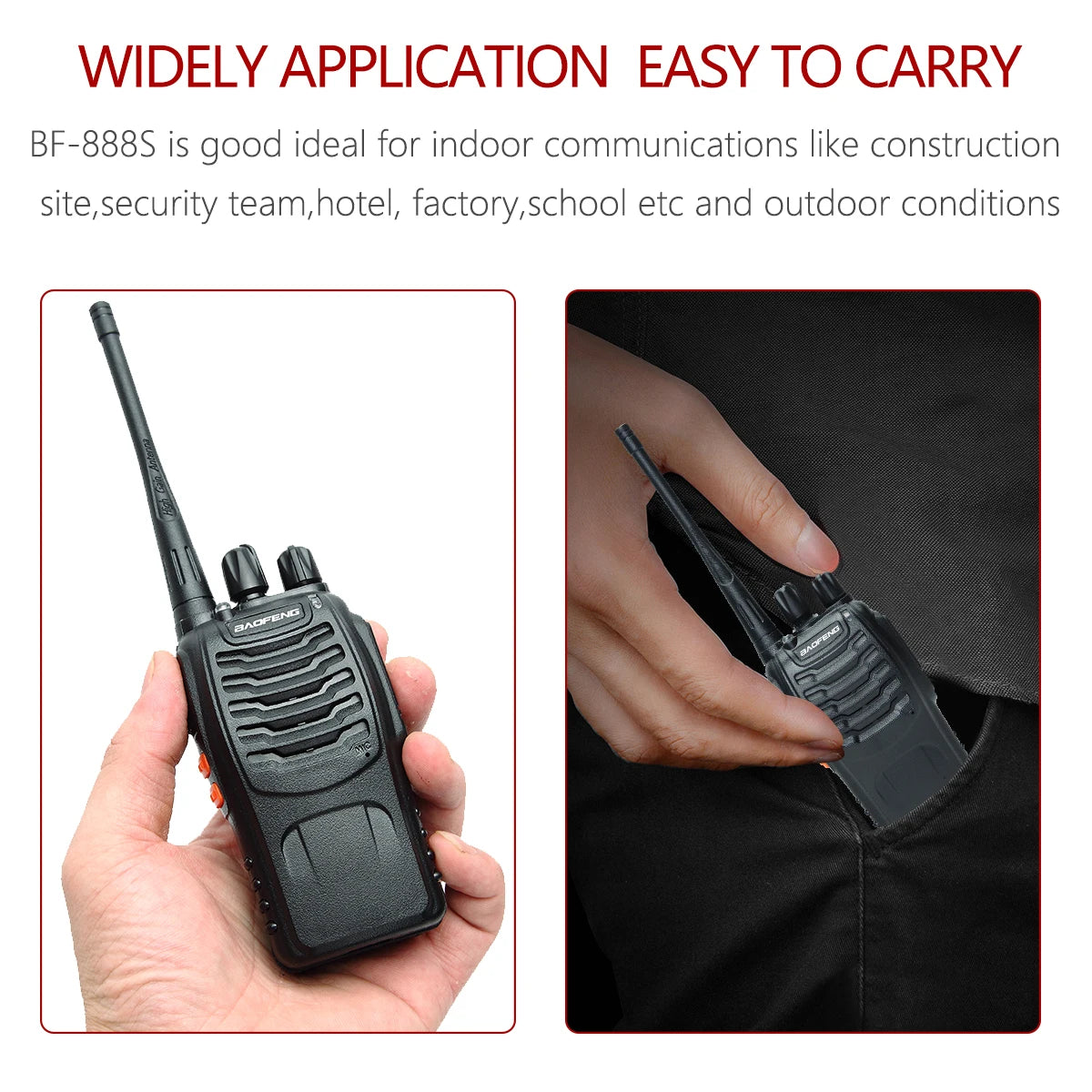 Baofeng BF-88E UHF Two Way Radio for Hunting Outdoors