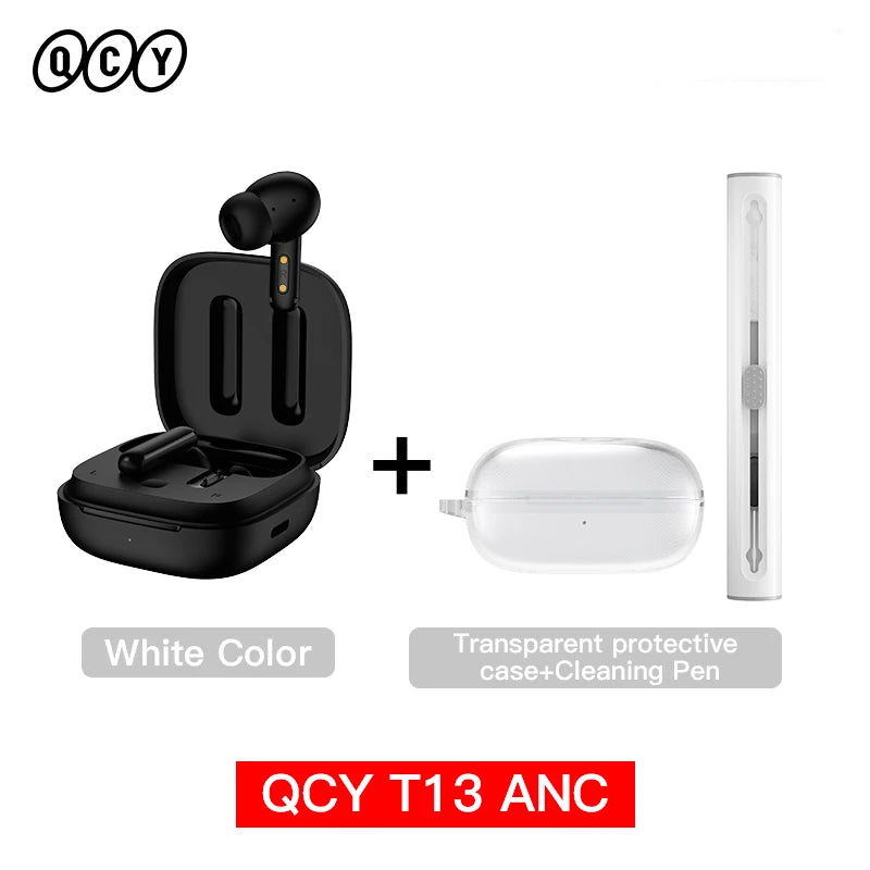 Qcy T13 Wireless Earbuds Active Noise Canceling Enc Mics