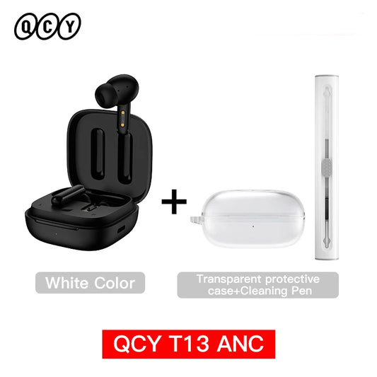 Qcy T13 Wireless Earbuds Active Noise Canceling Enc Mics