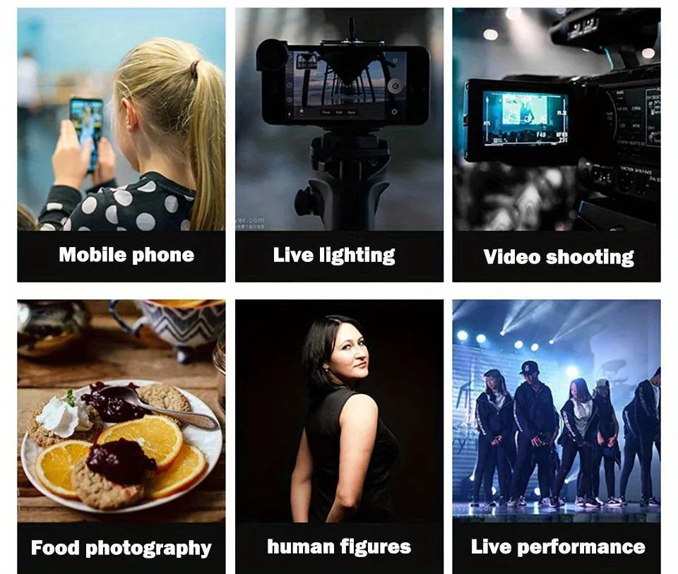 LED Photo Studio Light Video Studio Light With Dimmable for Game Live Video Lighting Portable Video Recording Photography Lamp