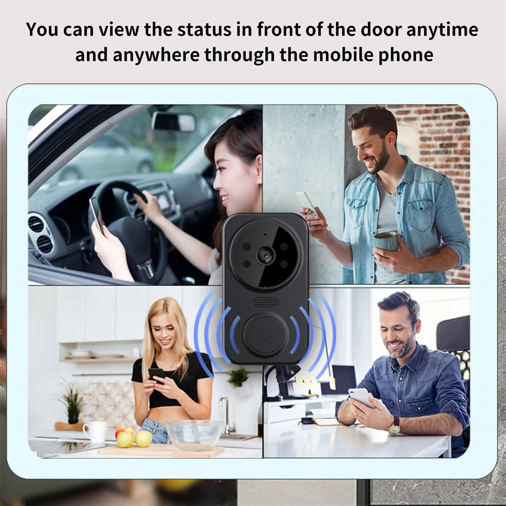 M8 Wifi Smart Visual Doorbell Two-way Intercom Infrared Night Vision Remote Monitoring Security System Wifi Video Door Bell