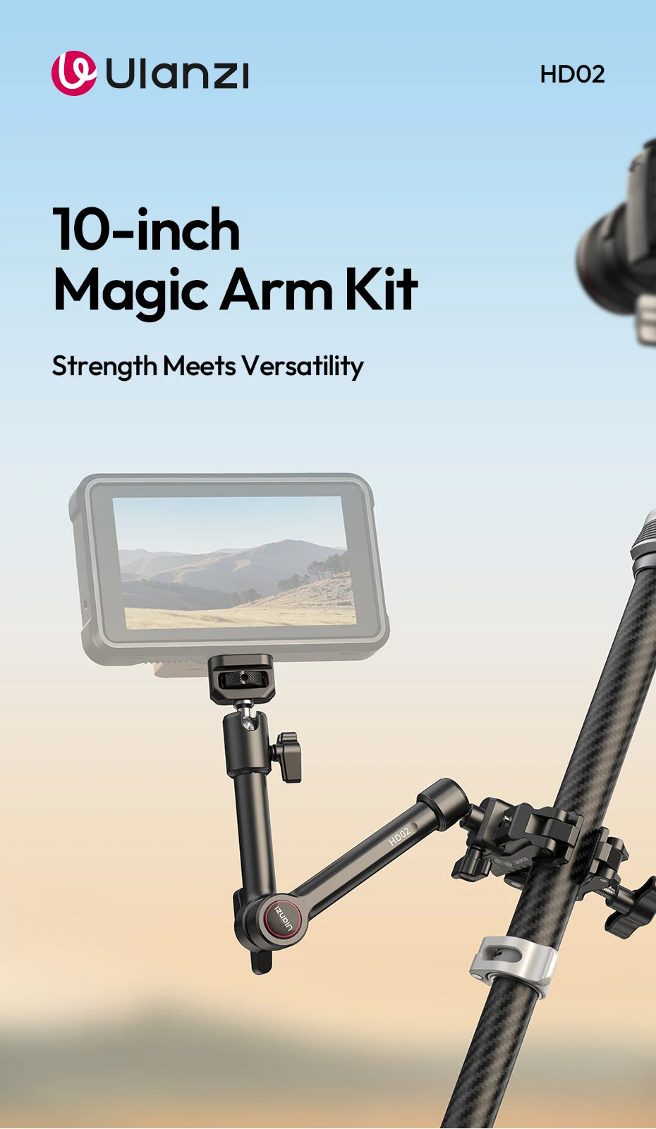Ulanzi HD02 Magic Arm Super Clamp With Ball Head Mount