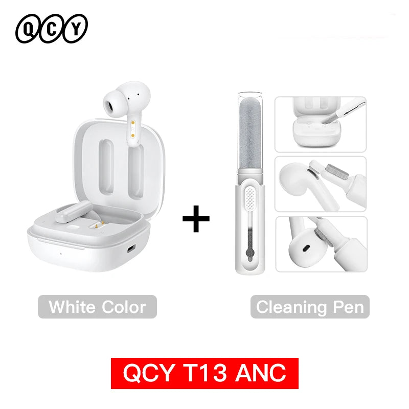 QCY T13 ANC Wireless Earphones Bluetooth Active Noise Cancelling Headphones
