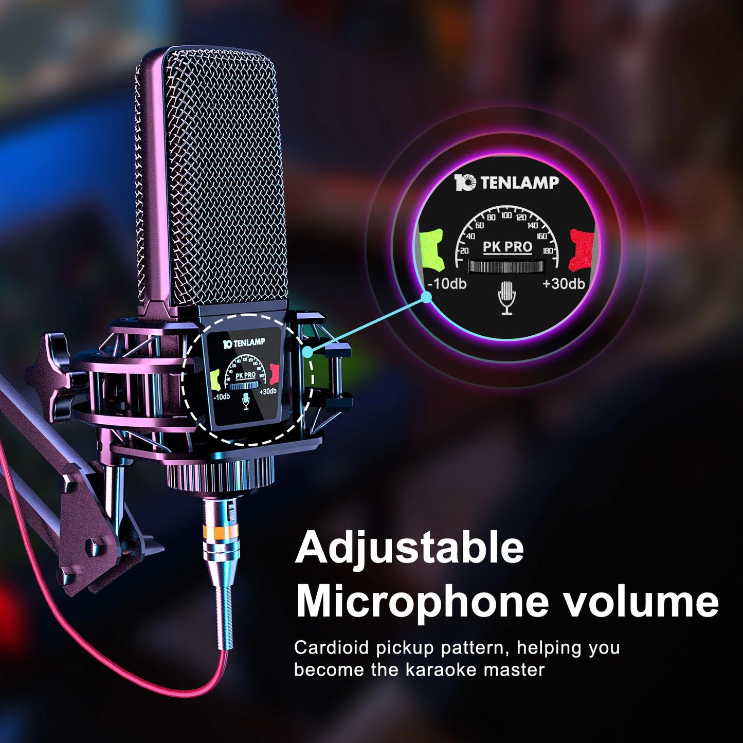 TENLAMP G10 Audio Interface Mixer Soundboard with Boom Arm & 3.5mm Mic, Voice Changer Podcast Equipment Bundle, Professional Live Sound Card for KOL Singing Gaming DJ Studio Recording Music Mixer