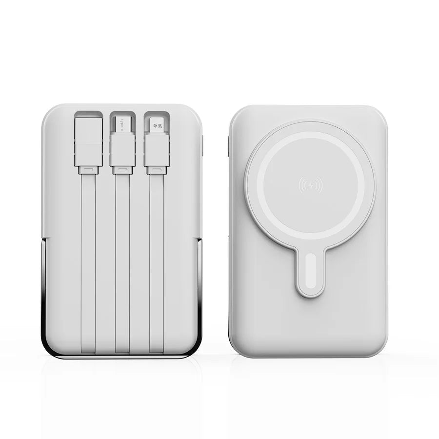 Magnetic Wireless Power Bank With Fast Charging And Stand