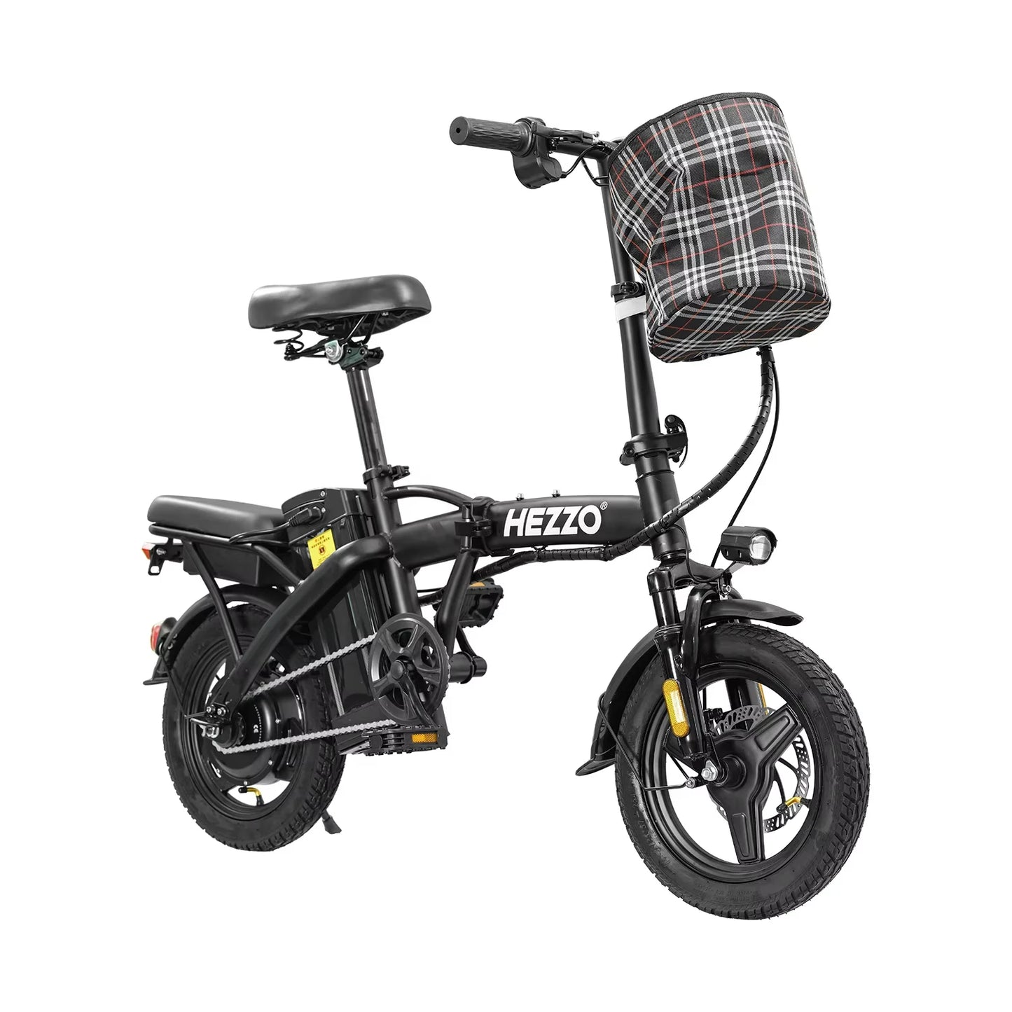 Adult and Adolescent Electric Bicycles, 20MPH, 560W Motor, 48V Detachable Battery, 14 inch Folding Electric Bicycle, Up to 25-32 Miles Long, Commuter Electric Bike