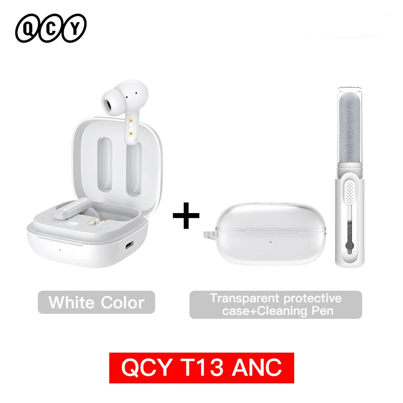 QCY T13 ANC Wireless Earphones Bluetooth Active Noise Cancelling Headphones
