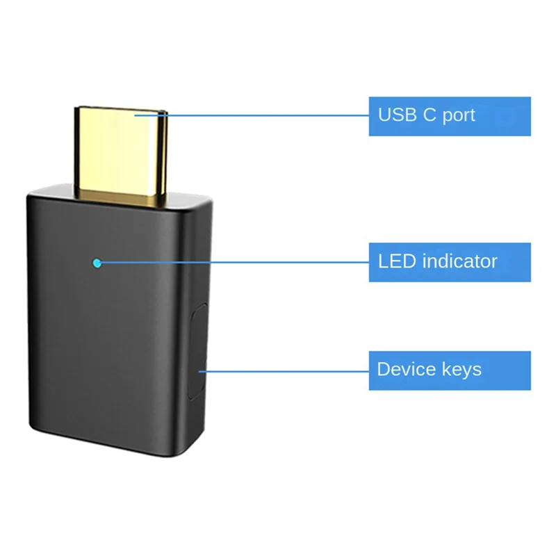 FGHGF ABAC-LE Audio LC3 Type-C AptX LL HD Bluetooth Transmitter