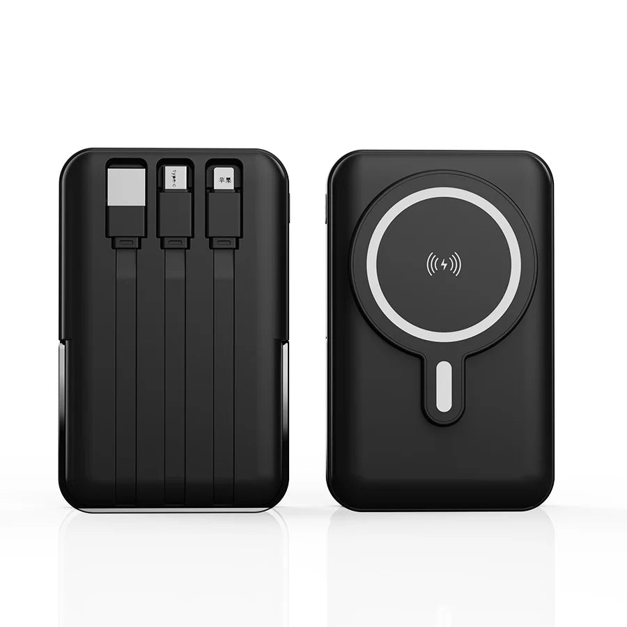 Magnetic Wireless Power Bank With Fast Charging And Stand