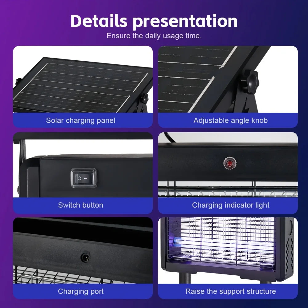 2 PCS / 1 PC - Outdoor Solar Mosquito Repellent Device, Outdoor Mosquito Killer Lamp, Solar Insect Repellent Device