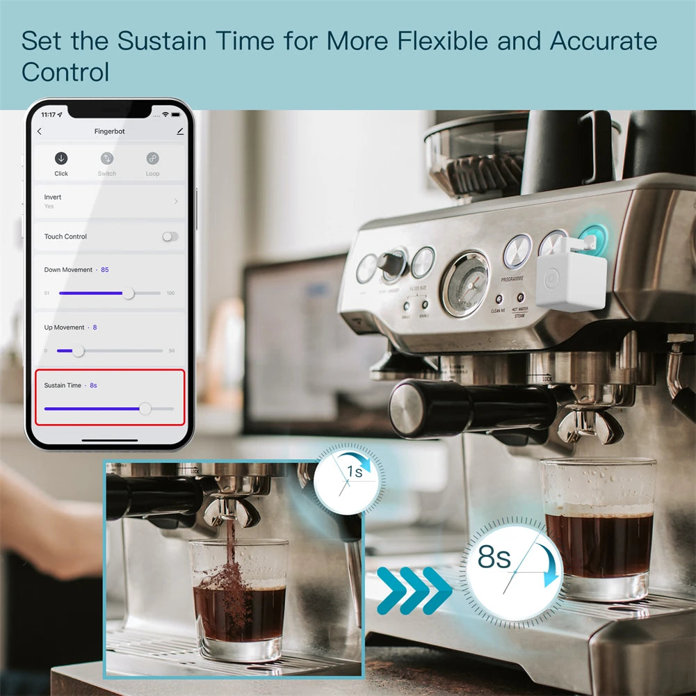 MOES Tuya Smart Bluetooth Fingerbot Switch Button Pusher Smart Life App Voice Control via Alexa, Google Assistant
