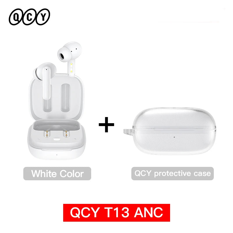 QCY T13 ANC Wireless Earphones Bluetooth Active Noise Cancelling Headphones