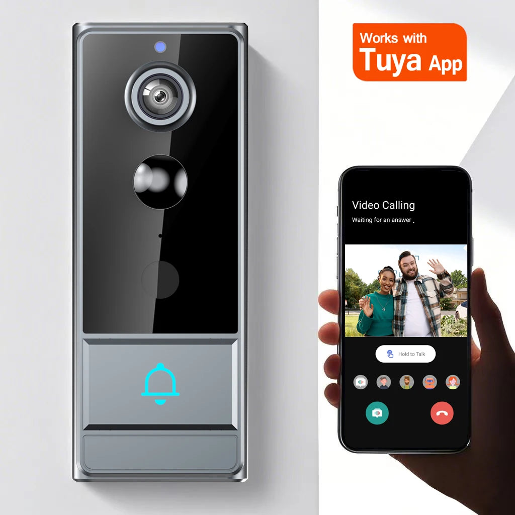 Wireless Smart Video Doorbell, Doorbell Camera, Home Security WiFi Doorbell Camera, PIR Motion Doorbell, Intelligent Package Detection,Elderly And Pets Safety Surveillance Camera Suitable Apartment/ Indoor/ Outdoor Security