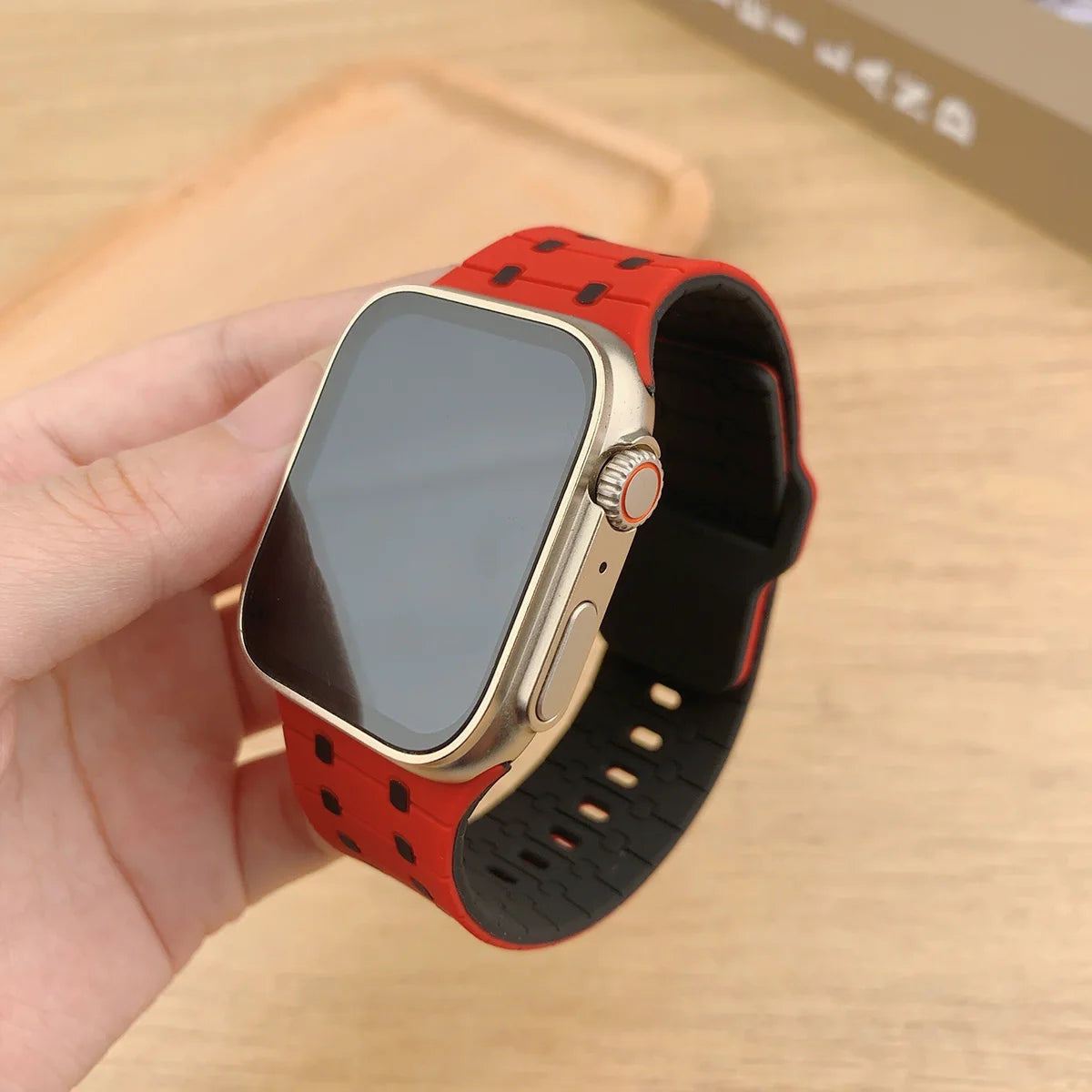 Silicone band For Apple watch Strap 46mm 45mm 41mm 44mm 49mm 40mm 38 42mm bracelet correa iwatch Series 10 9 8 7 6 5 3 SE Ultra