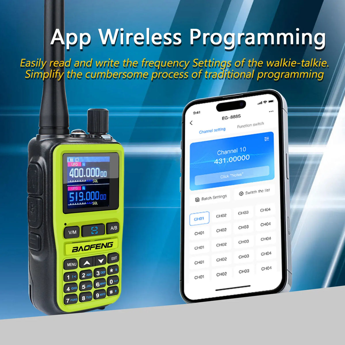 Baofeng UV-5R Dual Band Two-Way Radio With Type-C Charging