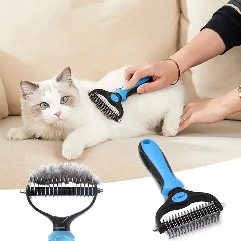 Premium Double Sided Pet Grooming Comb For Dogs And Cats