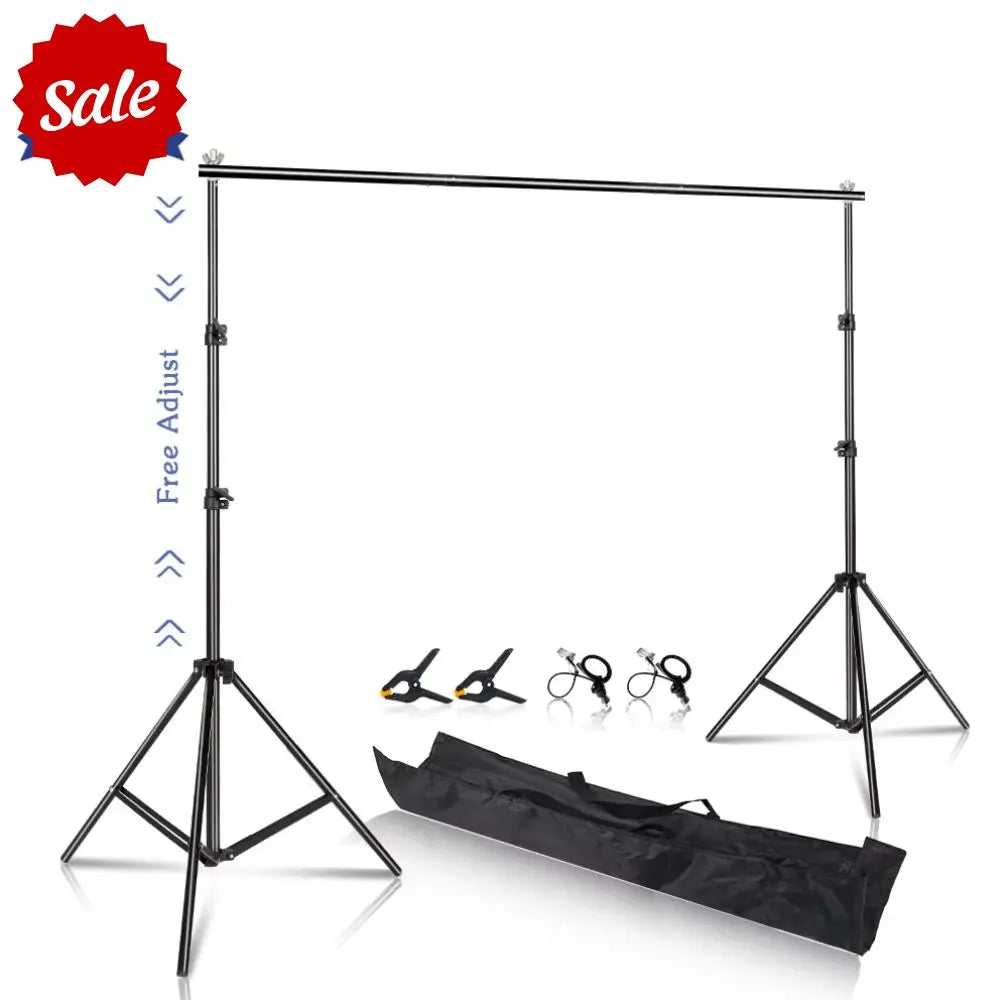 2X2M 2X3M 2.6X3M Background Support System Photography Backdrops Stand  Photo Studio Kit Chromakey Green Screen Frame