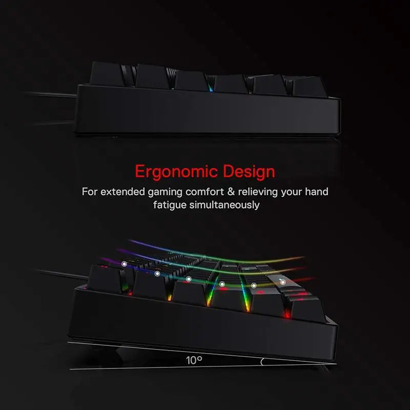Redragon Surara RGB Mechanical Gaming Keyboard With Quiet Linear Switches