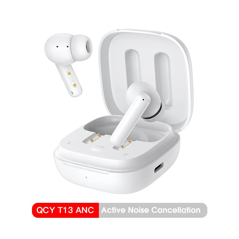 Qcy T13 Wireless Earbuds Active Noise Canceling Enc Mics