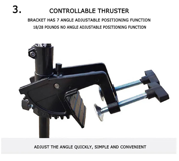 Marine 18, 28, 40, 50, 60, 88 Lbs 12V 24V DC Electric Cheap Boat Thrust Trolling Motors